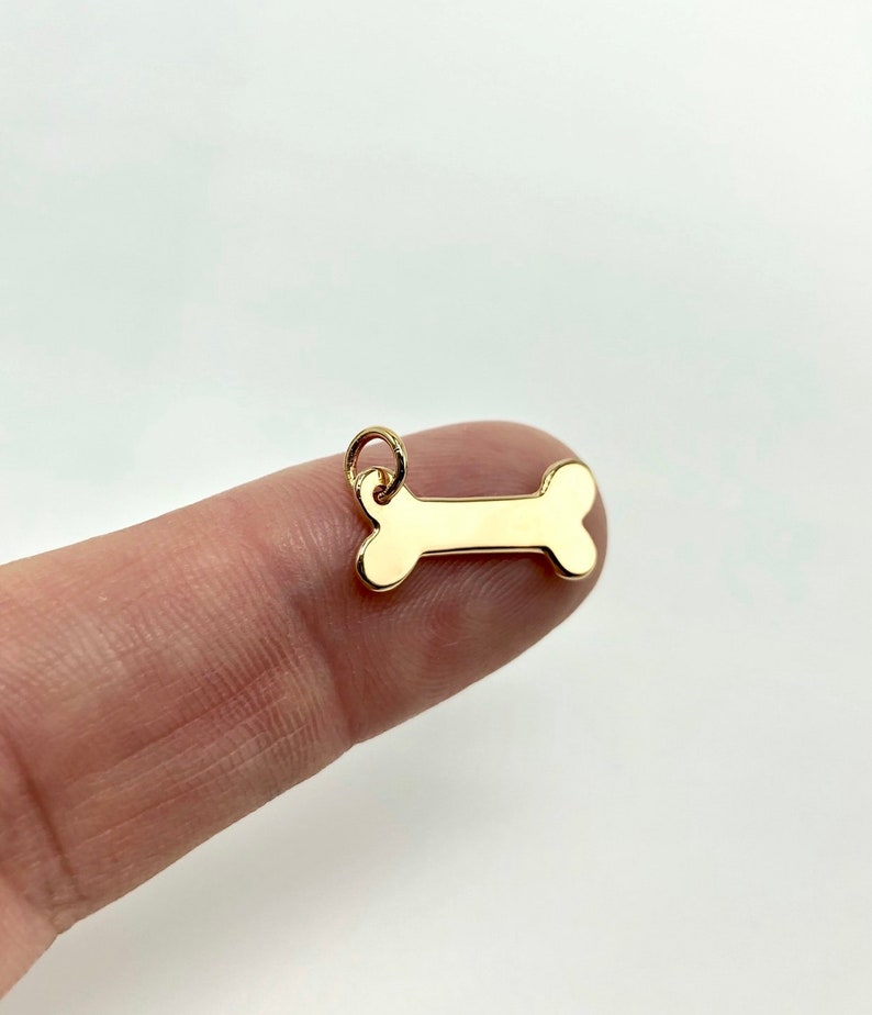 Gold dog bone necklace Clearance