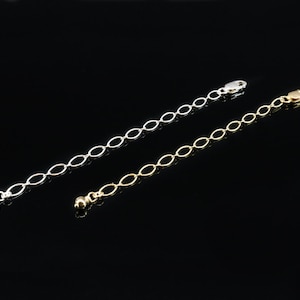 Kedjeförlängare, Silverförlängare, Guldförlängare, Halsbandsförlängare, Längd halsband, Halsbandstillbehör, Gör kedjan längre