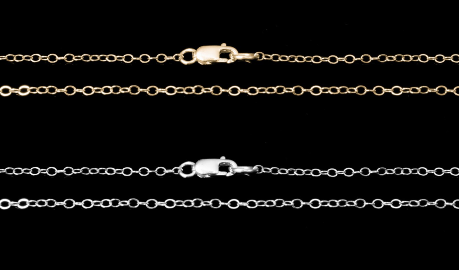 Sterling Silver or 14k Gold Filled Necklace Chain Charm Etsy