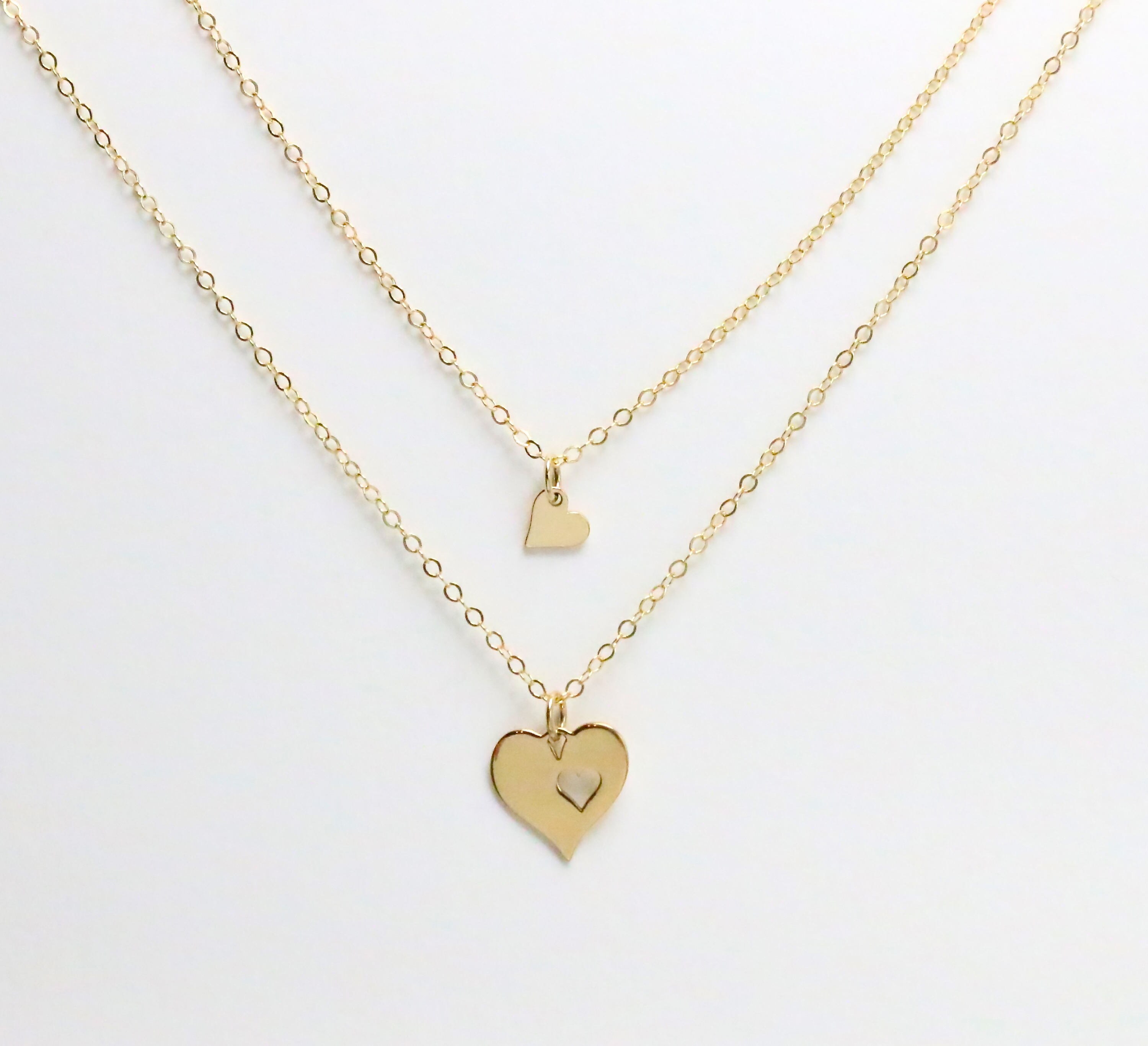 Gold Heart Mother Daughter Gift Set 