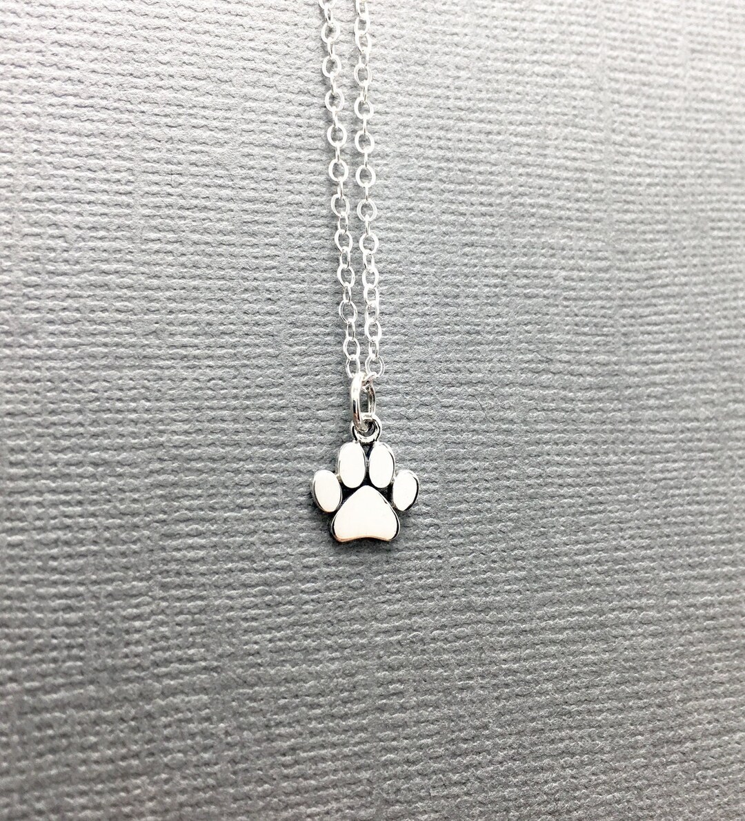Personalized Dog Memorial Necklace, Sterling Silver, Hand Stamped
