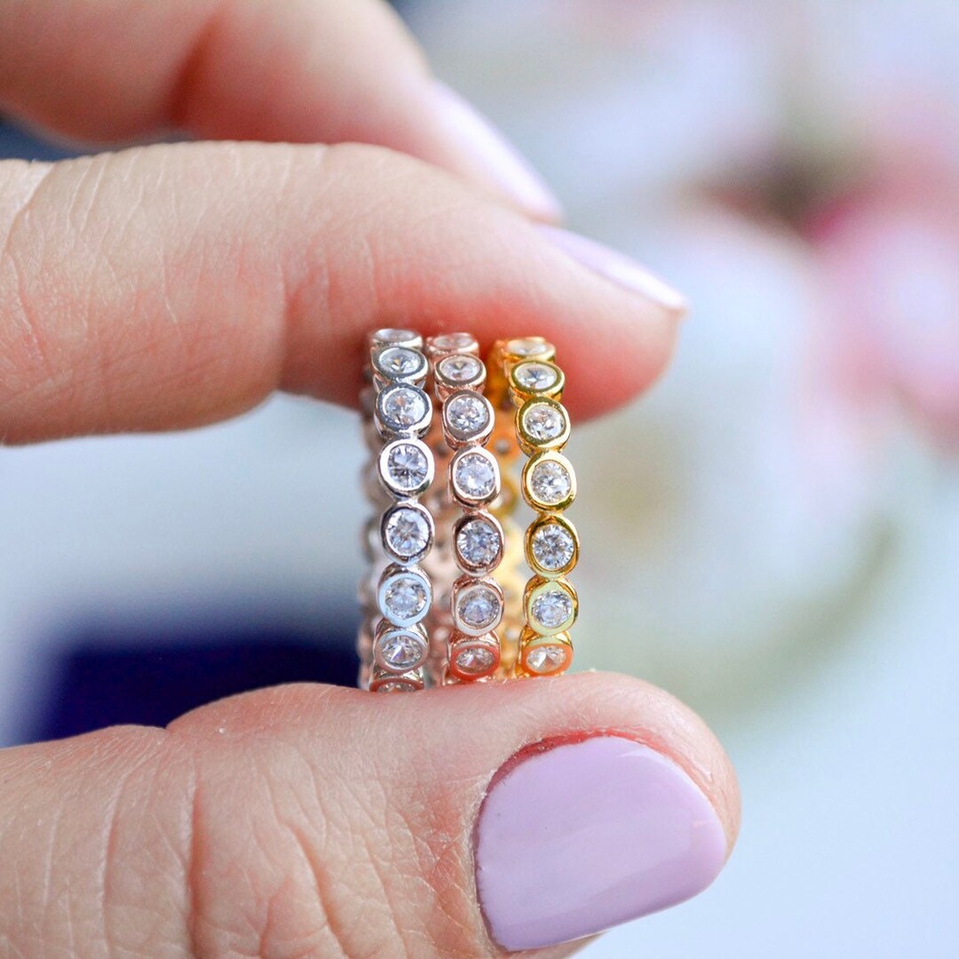 エタニティバンドリング｜結婚指輪 - Etsy 日本
