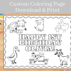 Farm Party Coloring Page