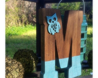 Monogram Dipped Wooden Letters