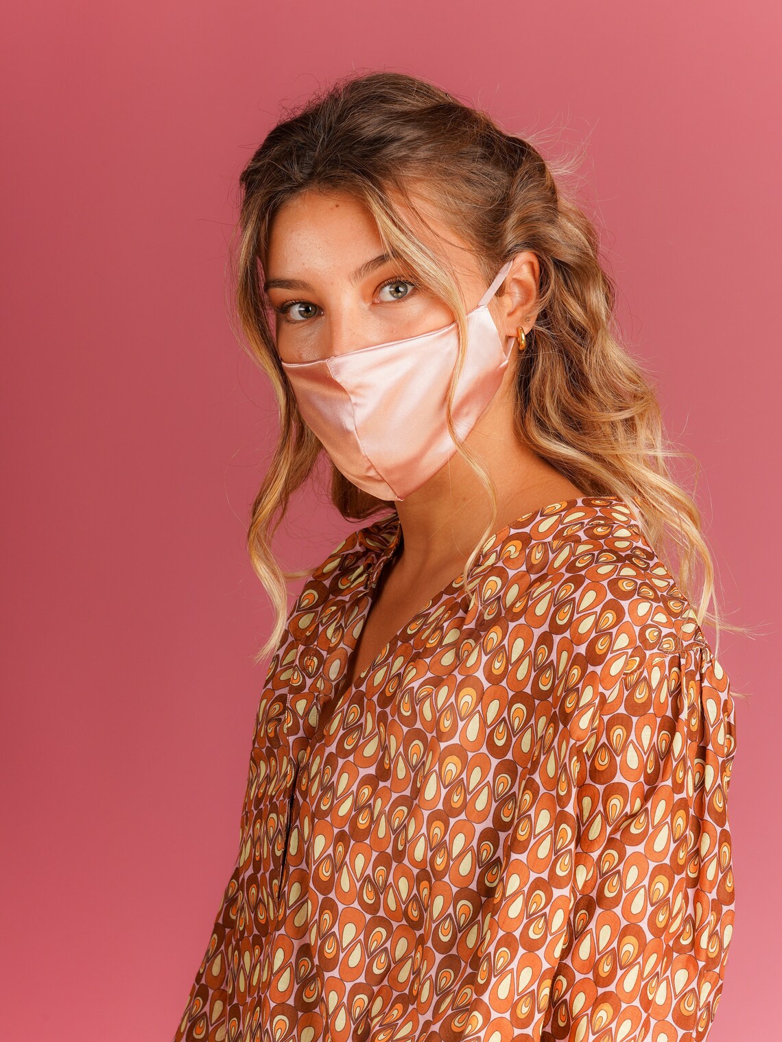 Satin face masks face covering face mask with filter woman Etsy