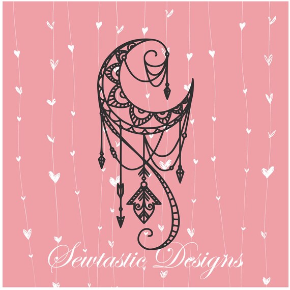 Download Moon Mandala Dreamcatcher SVG Dreamcatcher svg Moon svg | Etsy