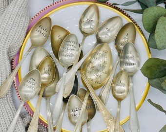 Personalized spoon with individual inscription gift