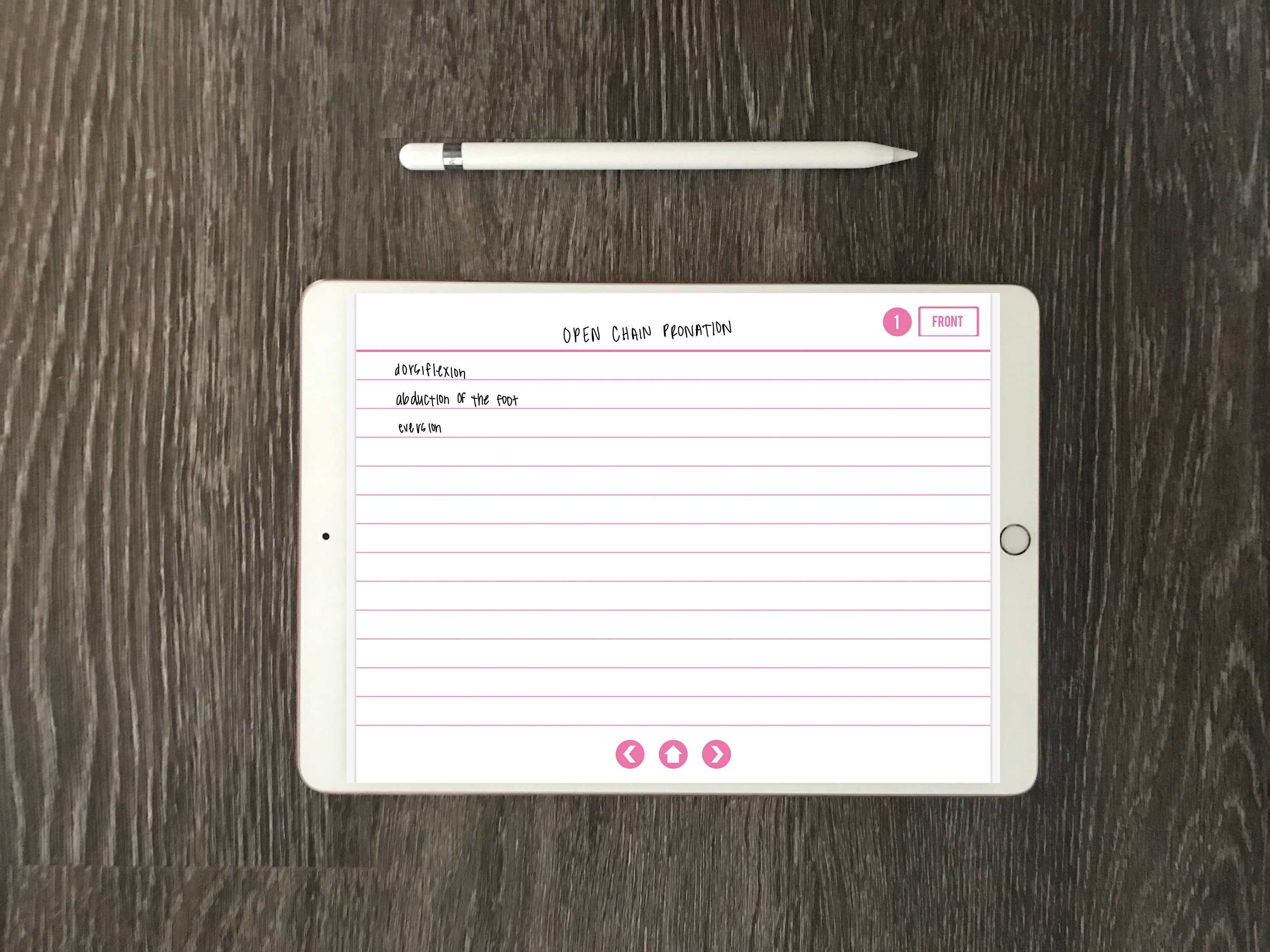 Digital Flash Cards Pink for iPad Computer GoodNotes Etsy