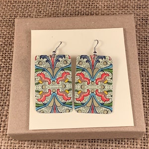 Vintage Tin Earrings  ---  #21,506