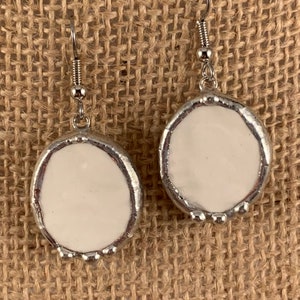 Broken China Earrings   --  #21,648