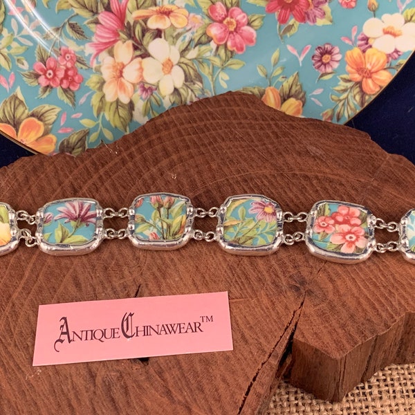 Broken China Chintz Bracelet - #10,305