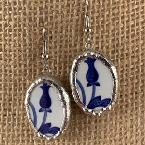Broken China Earrings  - # 21,891