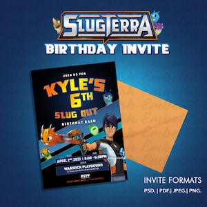 Slug Terra Birthday Invitation