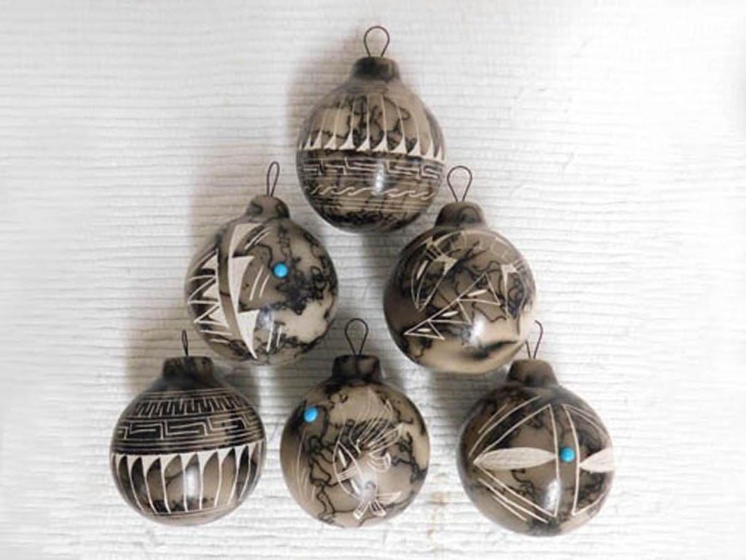 Native American Made Horsehair Christmas Ball Ornaments--npxorn 7042 - Etsy