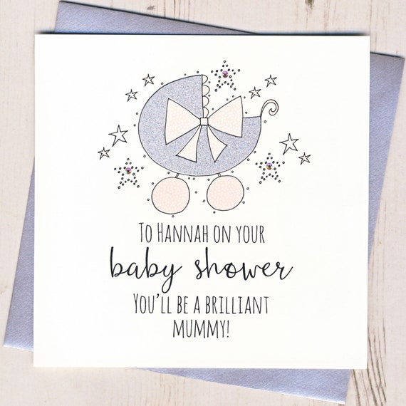 personalized baby shower cards