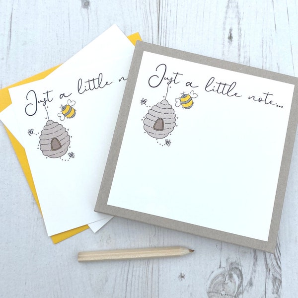 Box Of 12 Bee Notecards