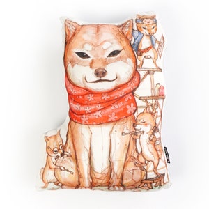 Hachi-ko Akita dog Key chain doll Backrest pillow New arrival Gift New Year