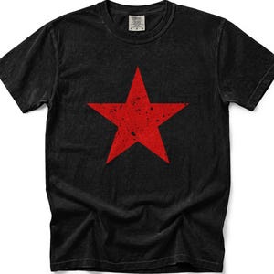 Red Star Socialist Symbol Graphic T-Shirt
