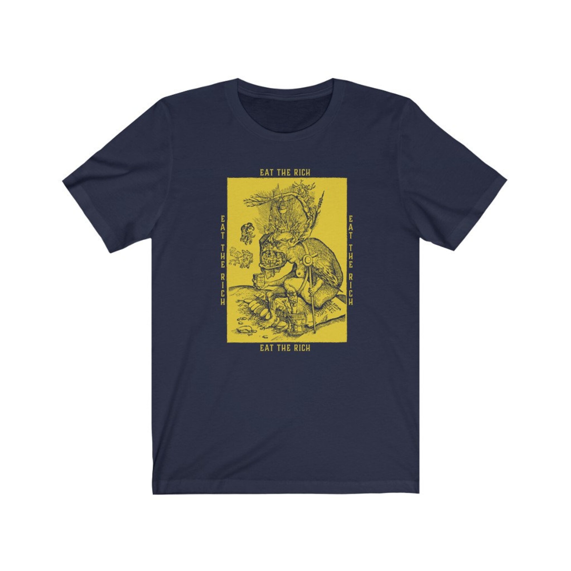 Discover S-3X | Eat The Rich Shirt v3 |   T-Shirt | Anti-Capitalist Shirt - Communist T-Shirt