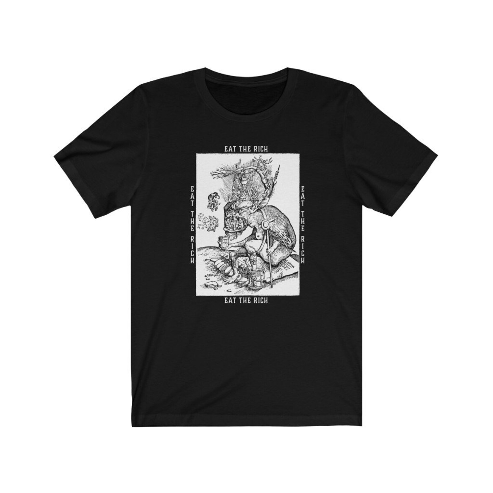 Discover S-3X | Eat The Rich Shirt v3 |   T-Shirt | Anti-Capitalist Shirt - Communist T-Shirt