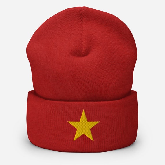 Embroidered Cuffed Beanie Five Point 