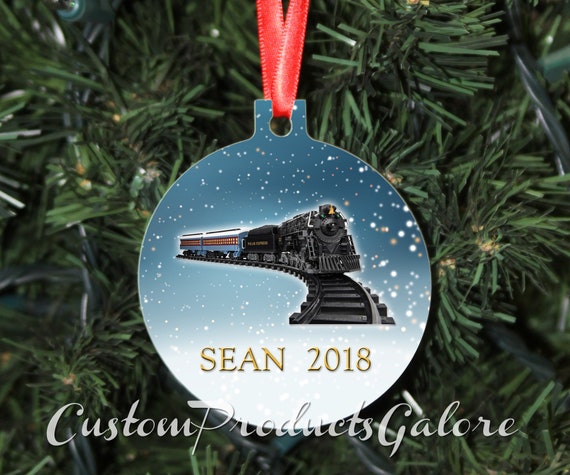 Polar Express Christmas Ornament Personalized Christmas Etsy