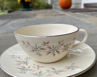 Lenox Wyndcrest A-500 Pattern Vintage Teacup and Plate Set