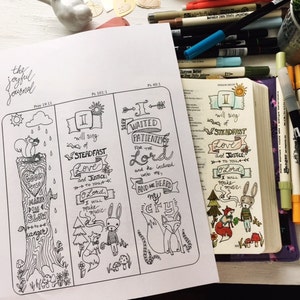 Woodlands Bible journaling digital download