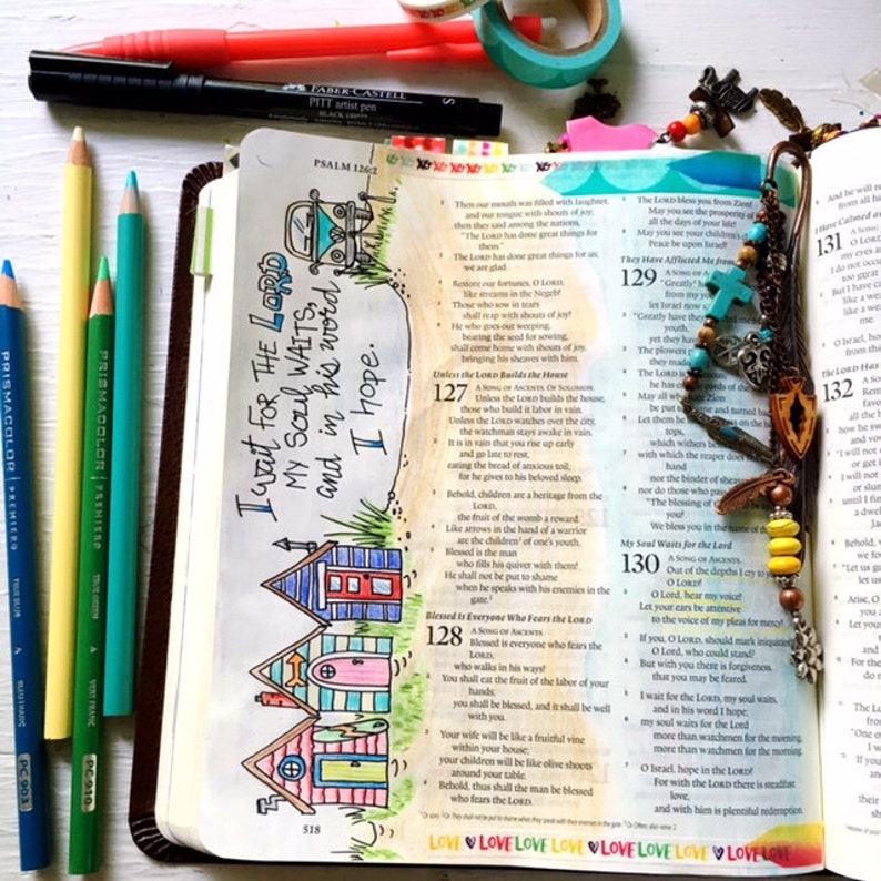 Bible Journaling Digital Download tracing template and | Etsy