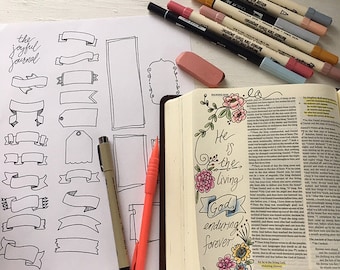 Descarga digital de pancartas para diario bíblico
