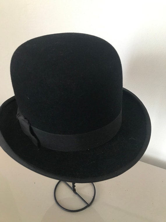 mens black bowler hat
