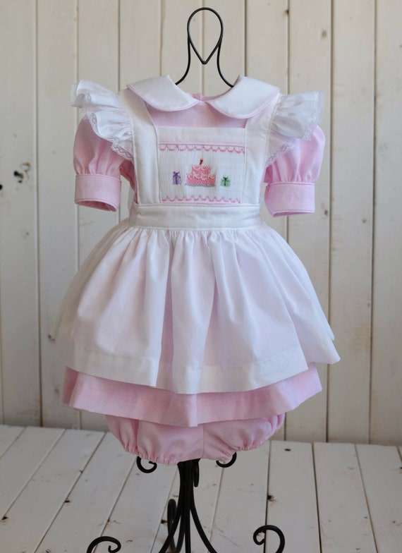 smocked first birthday dress