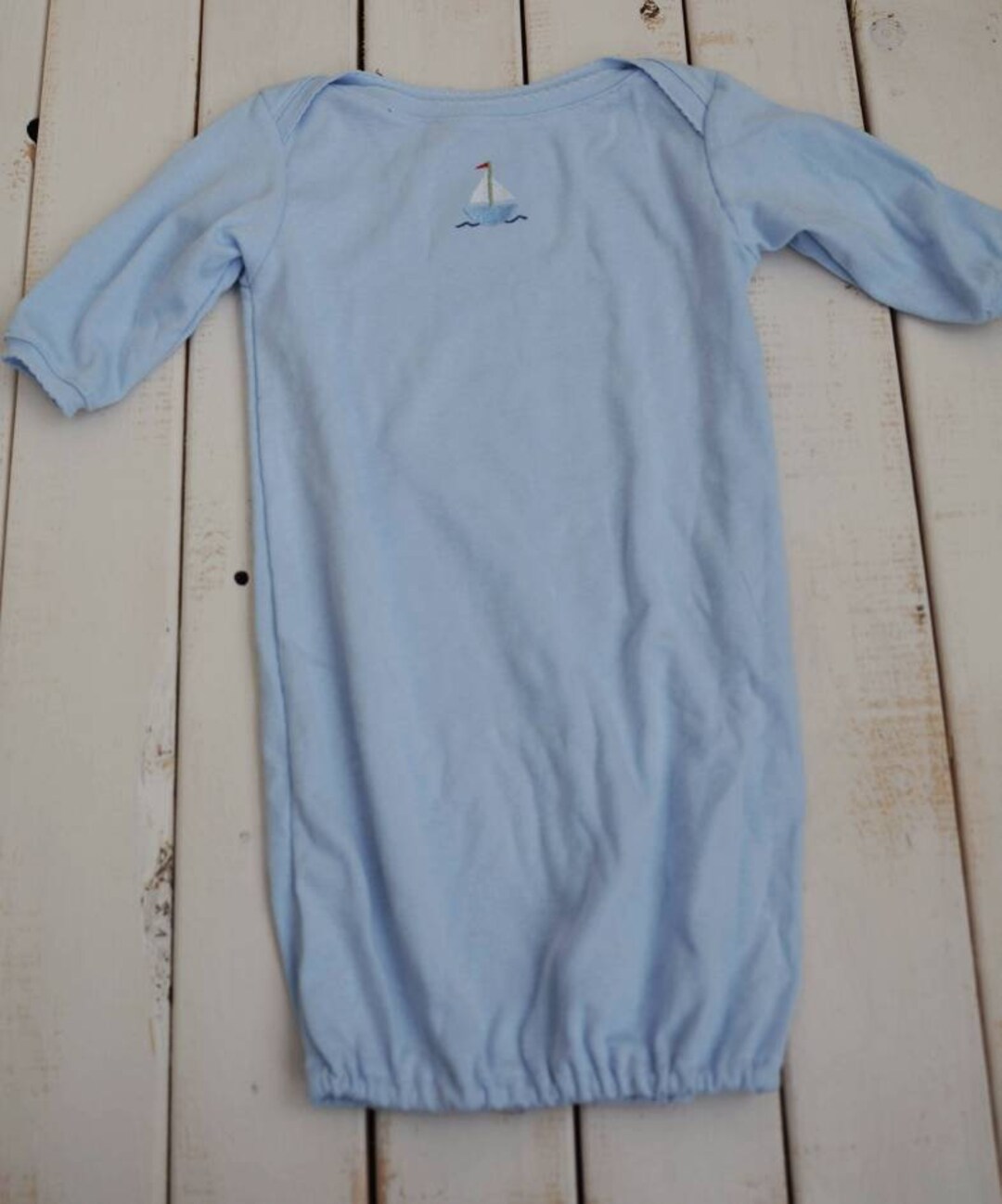 Baby Boys Nightgown. Baby Nightie. Baby Boy Pajamas. Blue Etsy