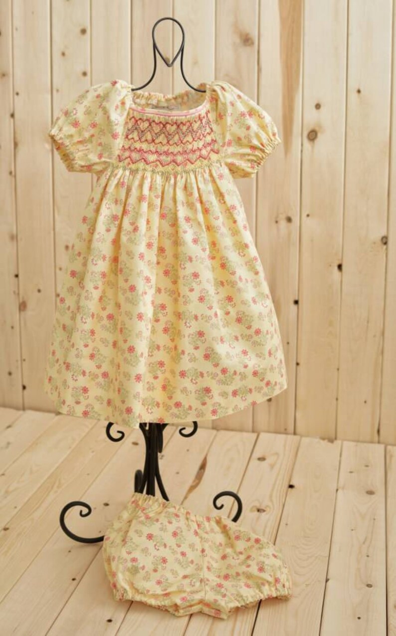 nursery rhyme smocked dress