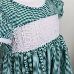 Ready to smock gingham dress. Pre pleated dress. Girls ready to smock. Girls dress. Smock yourself.