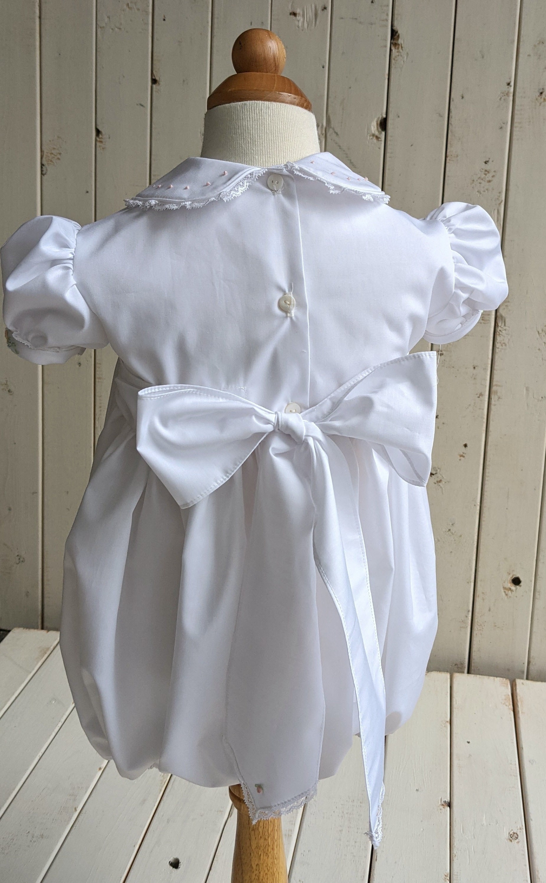 Beautiful Smocked Bubble Suit. White Smocked Bubble. Baby Girl Etsy