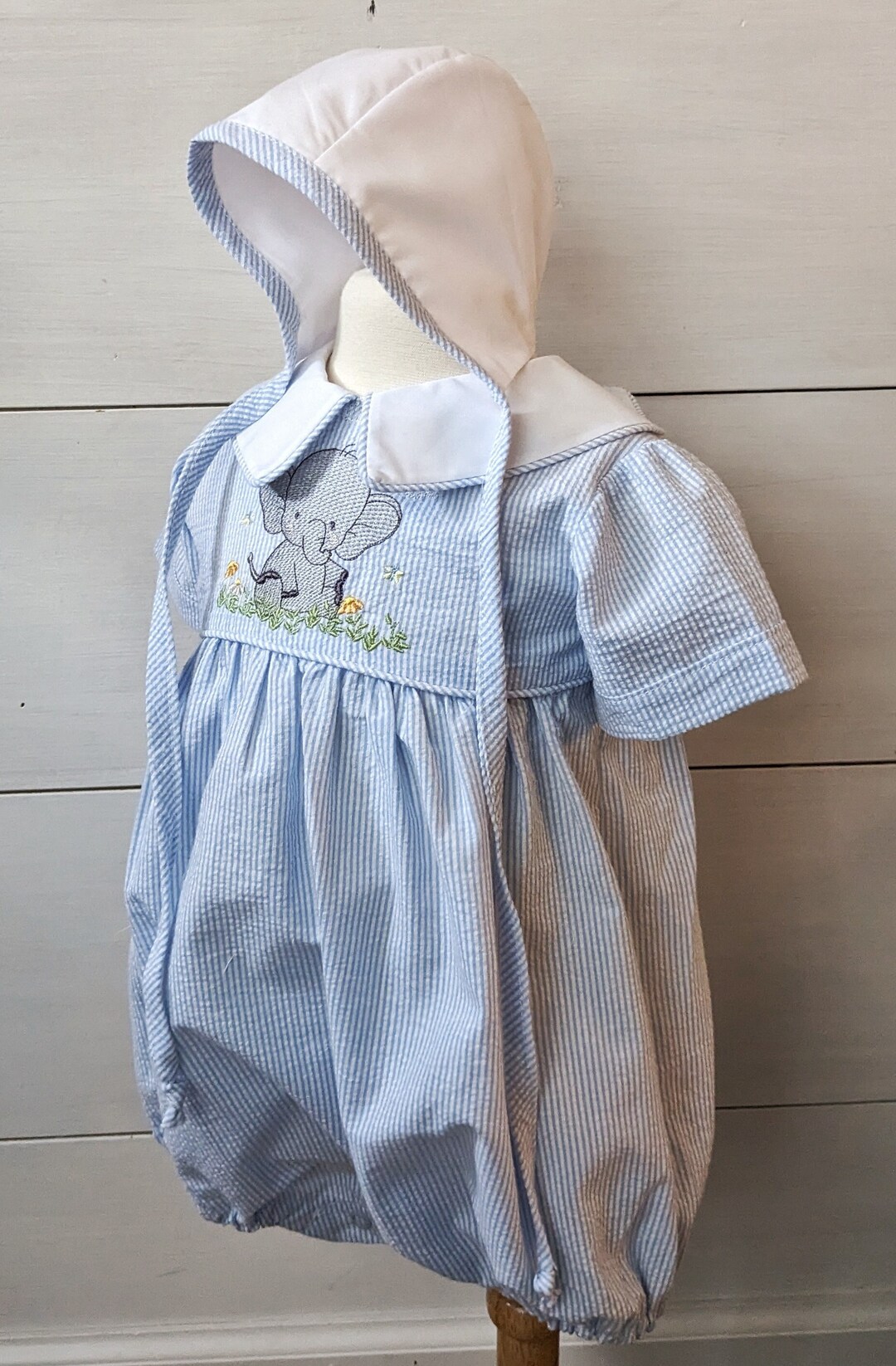 Baby Boy Bubble Suit and Blue Seersucker Bubble Suit. Etsy