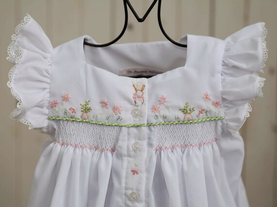 smocked easter dress baby