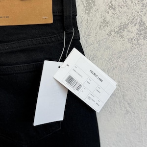 Helmut Lang Femme Lo Cigarette Black Jeans - Size 25