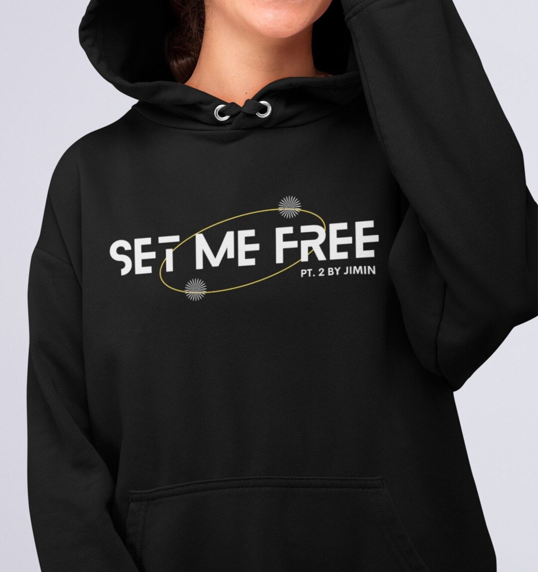 Jimin black hoodie hotsell