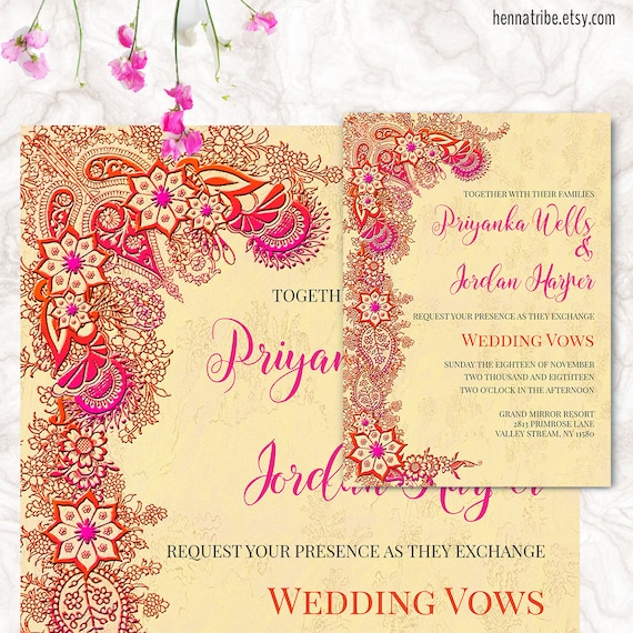 Etsy Indian Wedding Invitations 7