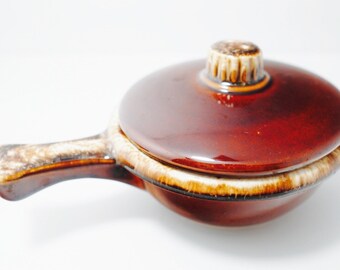 Vintage McCoy Brown Drip Glaze Chili Casserole Dish #7050