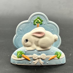 Vintage Josef Originals Bunny Rabbit Napkin Holder - Korea