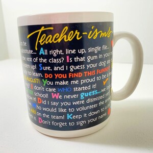 Vintage Hallmark Teacherisms Mug, 1988