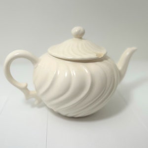 Vintage Franziskaner Coronado Kaffee / Teekanne weiß / cremefarben