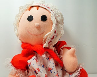 Vintage Unique Handmade One of a Kind Pioneer Frontier Colonial Made in USA doll