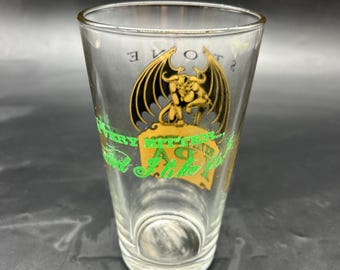 ARROGANT BASTARD ALE Pint Glass Stone Brewing Company Ruination