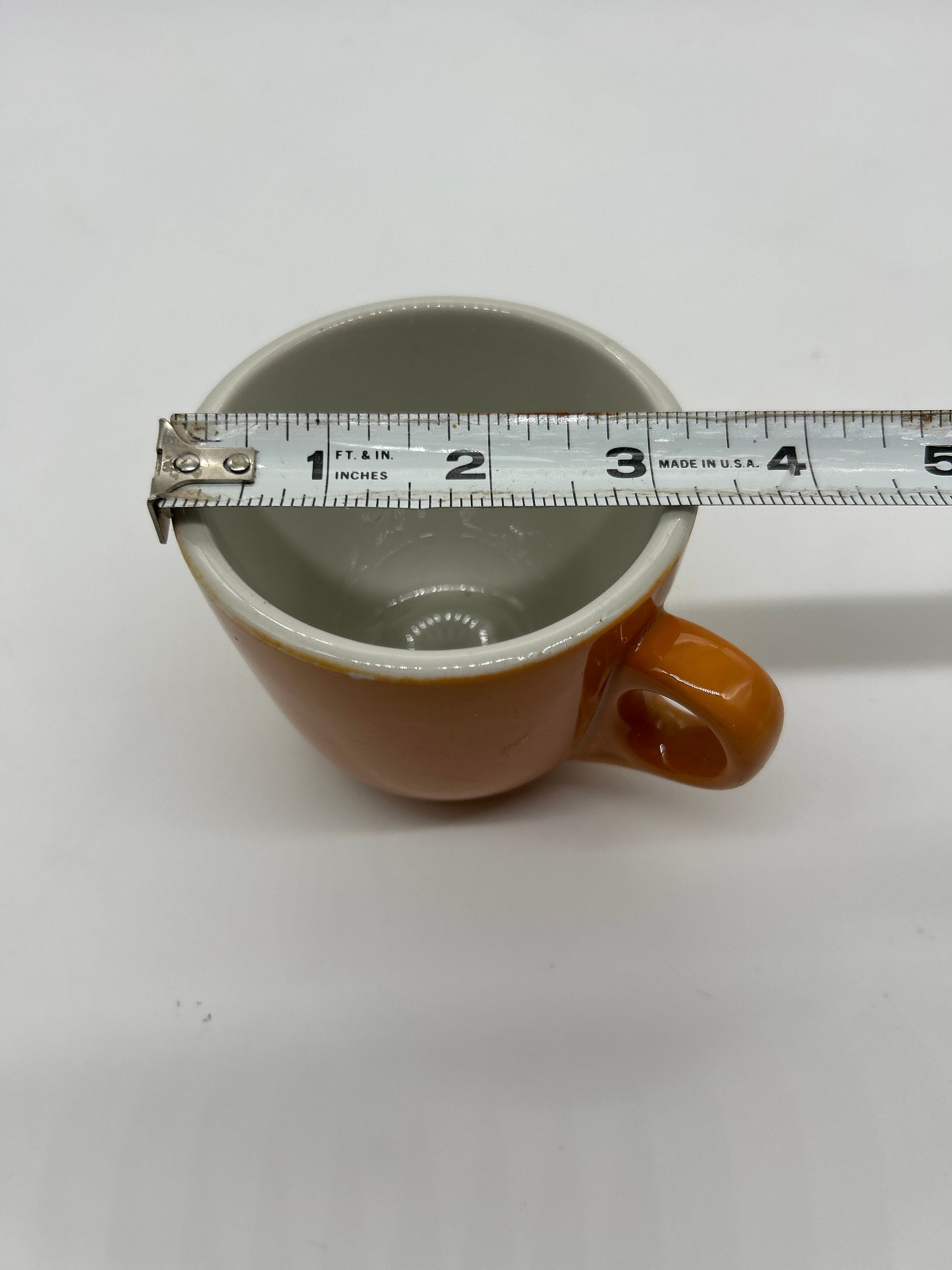 Vintage Shenango China USA by Interpace C E 32 Orange Coffee