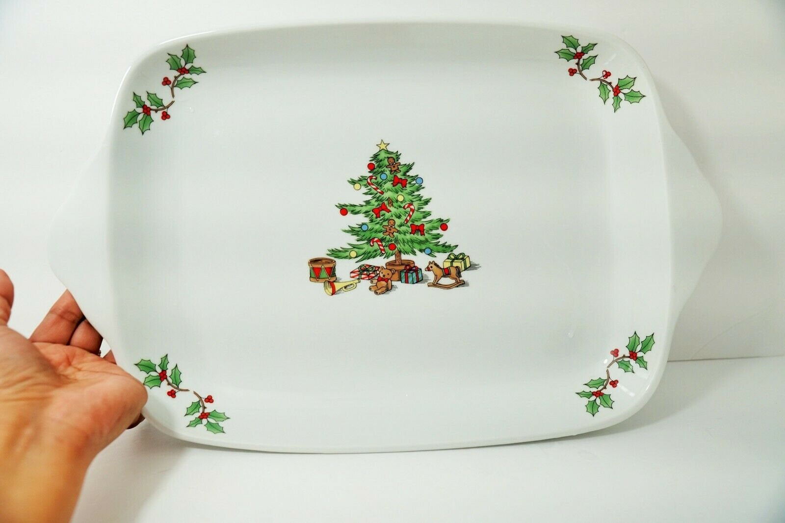 Large Christmas Tree Serving Dish Spode Pfaltzgraff Seasonal Etsy UK