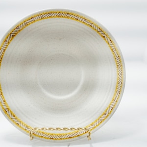 Vintage Steingut Steingut Grüne Untertasse Hacienda 18 cm
